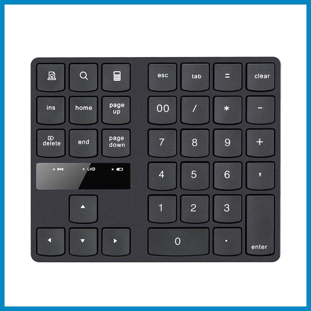 Wireless Number Pad Digital Numeric Keypad 35Keys Number Pad Wireless Portable Slim Number Pad