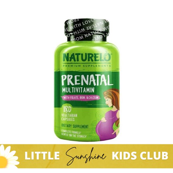 NATURELO, Prenatal Multivitamin, 180 Vegetarian Capsules With Folate