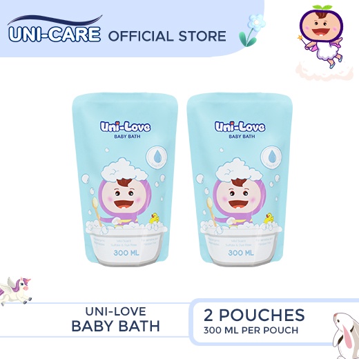 UniLove Baby Bath 300ml (Refill Pouch) Pack of 2 | Shopee Philippines