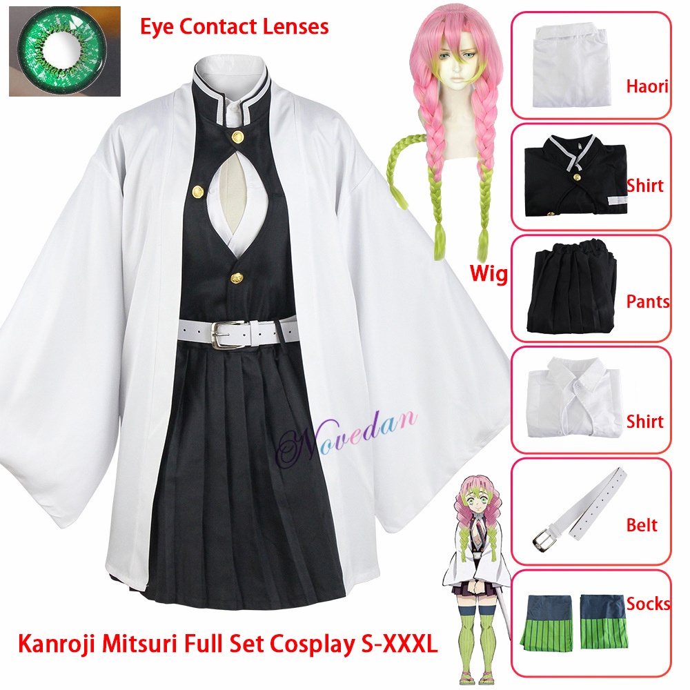 Anime Demon Slayer Kimetsu no Yaiba Kanroji Mitsuri Cosplay Costume ...