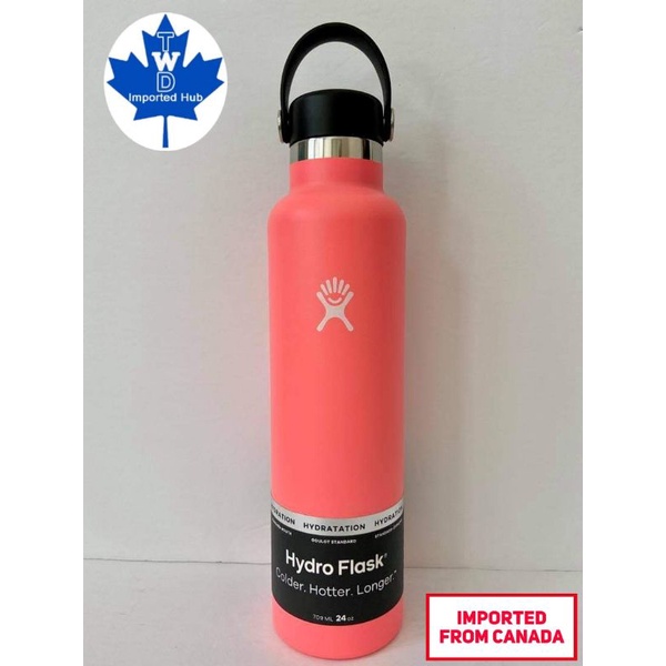 *GENUINE* Hydro Flask HIBISCUS Standard Mouth with Flex Cap 24oz