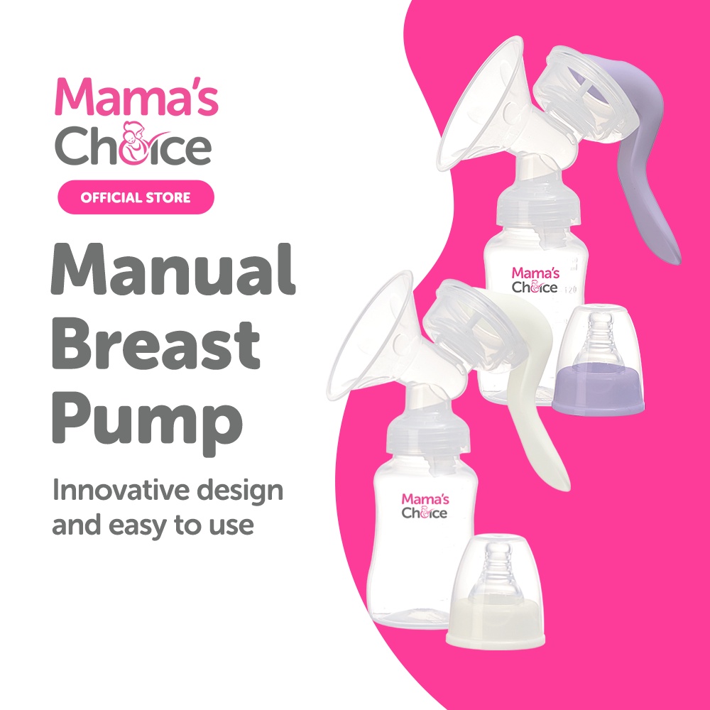 Mama’s Choice Manual Breast Pump | Portable Pump for Breastfeeding