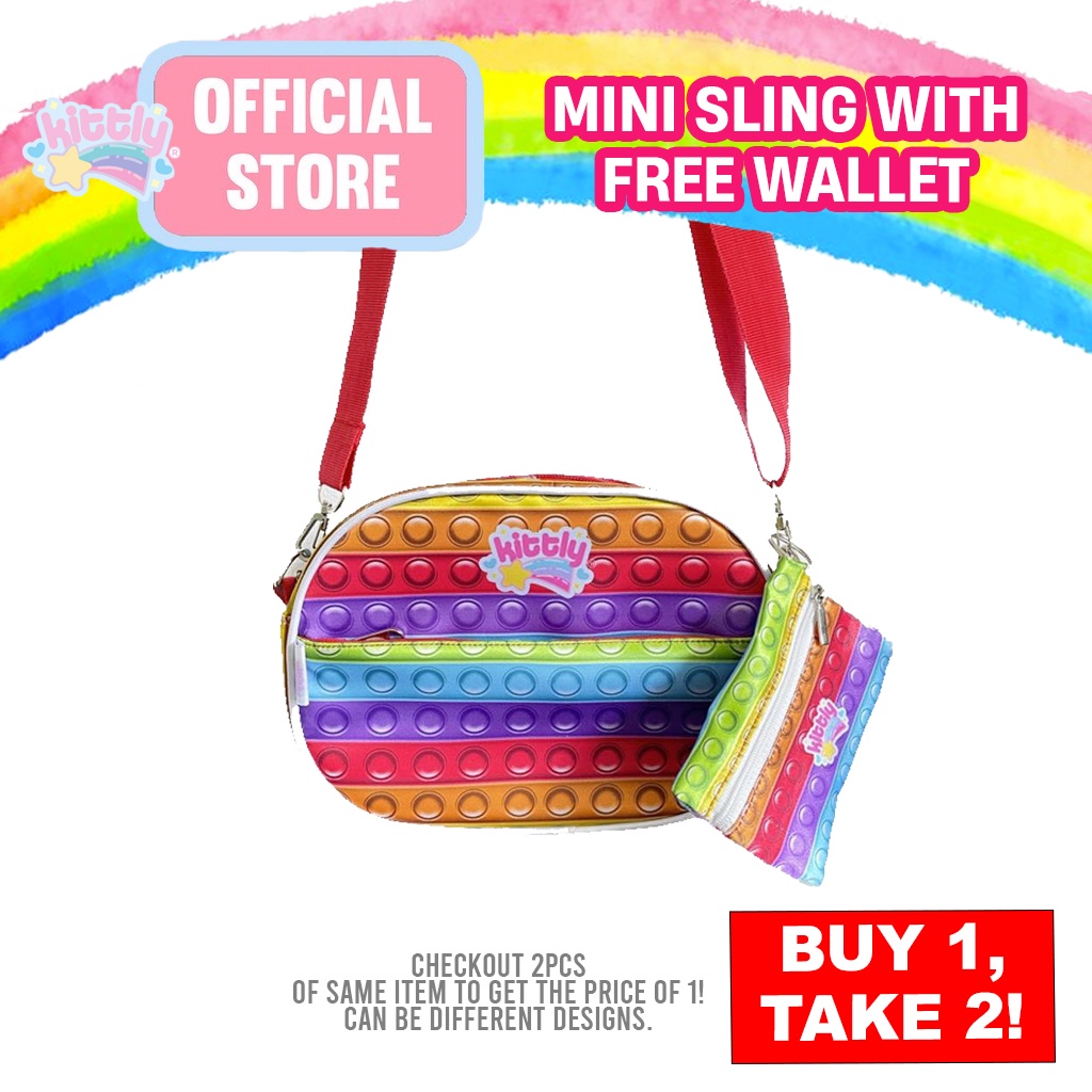 Buy 1 Take 2 KITTLY Pop It Mini Sling Bag | Shopee Philippines