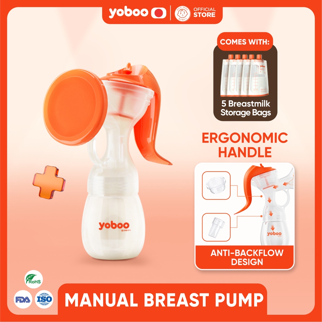 Yoboo Manual Breast Pump 1step breastfeeding Easytouse 160ML Feeding