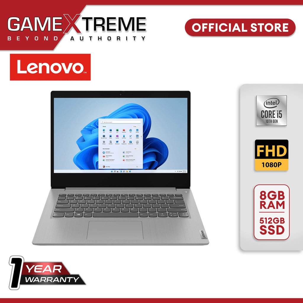 Lenovo Ideapad 3 14 0 FHD Intel Core I5 10210U 8GB RAM 512GB SSD