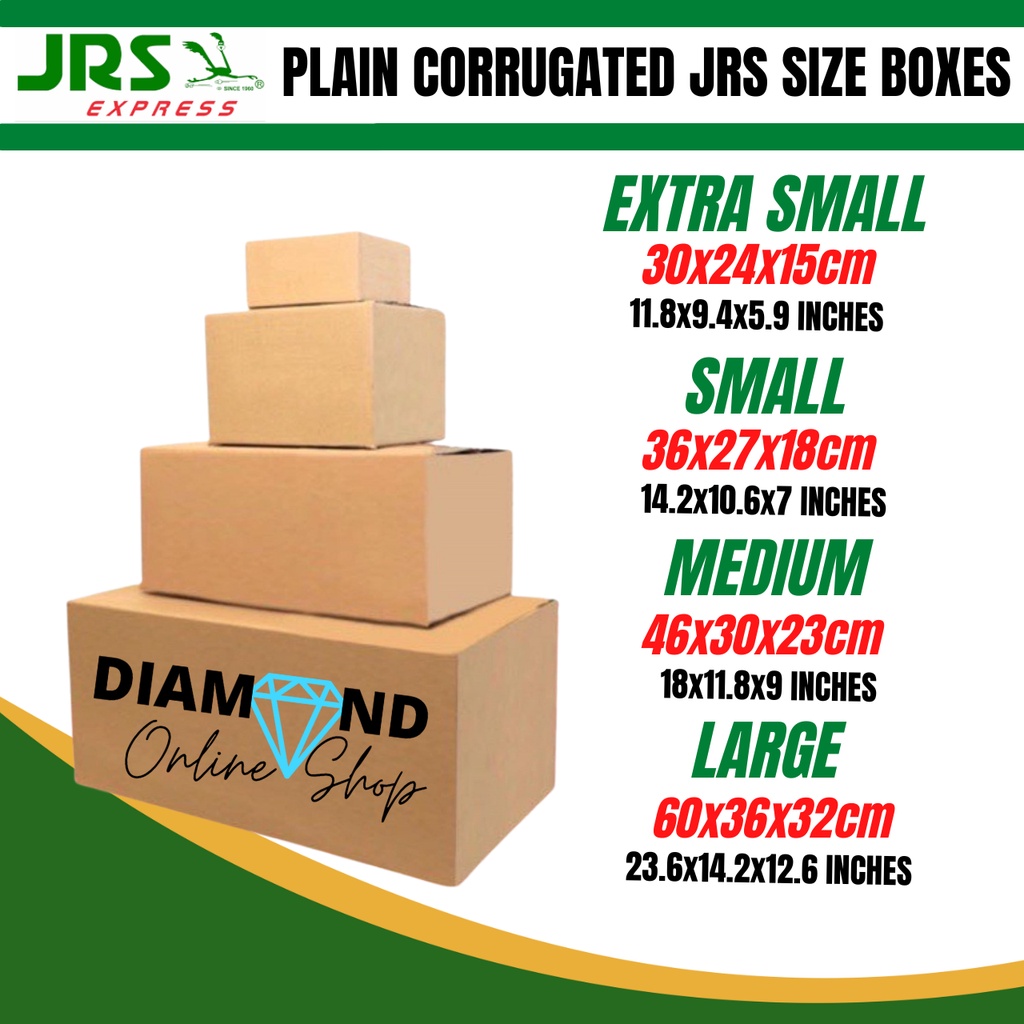 DIAMOND JRS Size Corrugated Box I Shipping Box I Regular Box I Kraft