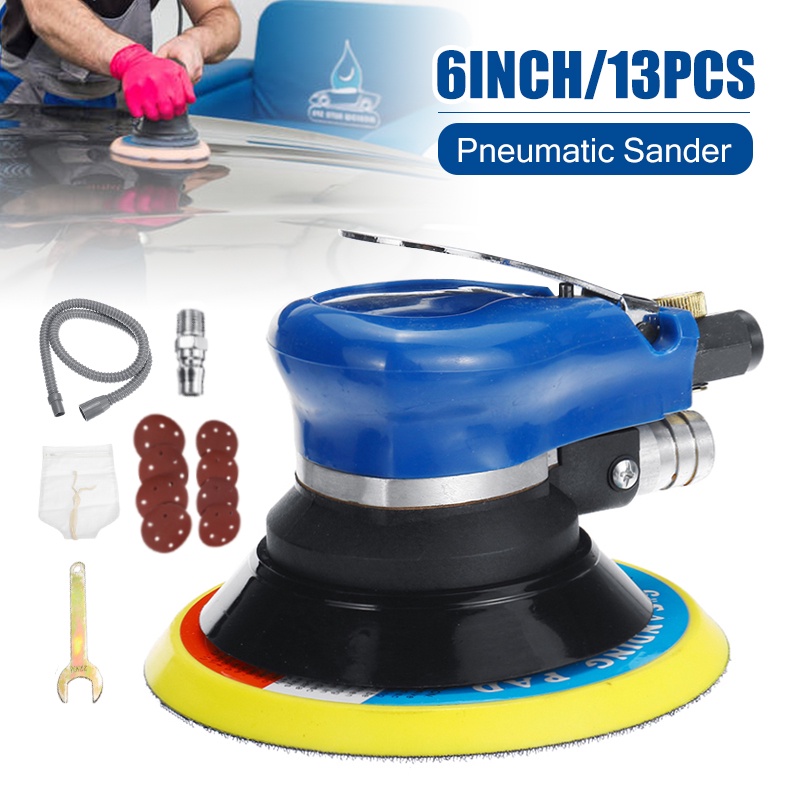 6 Inch Car Air Polisher Orbital Sander Car Polisher Acuum Cleaner