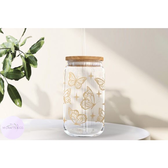 Butterfly Soda Glass Can Set 600 ml | Shopee Philippines