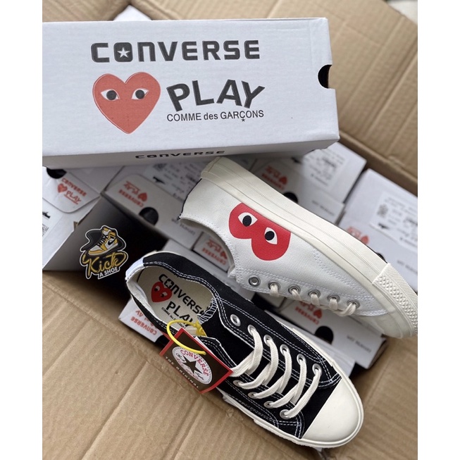 CONVERSE CDG BLACK AND WHITE FOR WOMEN BY KICK A SHOE | Shopee Philippines