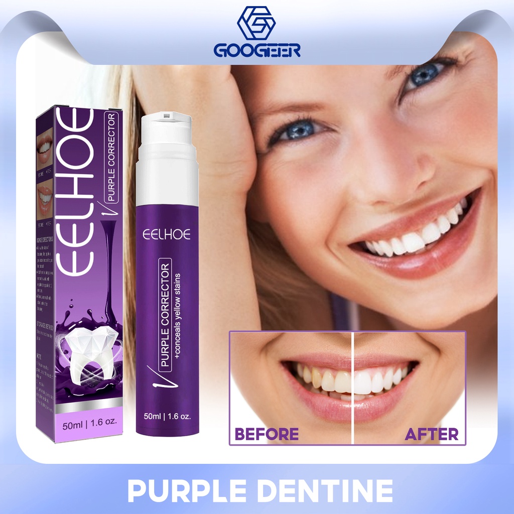 EELHOE Tooth Colour Corrector V34 Whitening Toothpaste Protect Dental