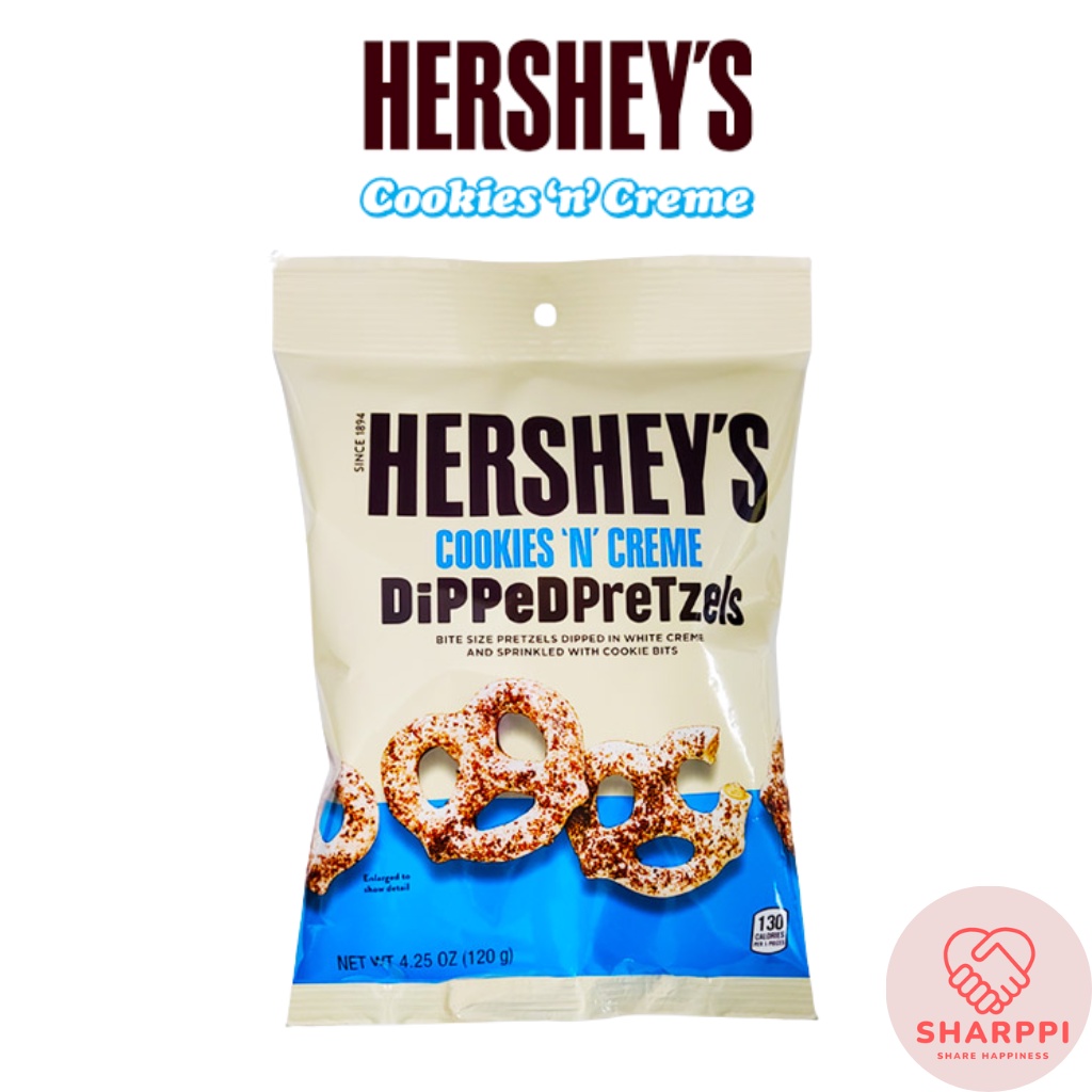Hershey Cookies n Cream Dipped Pretzel 120g Exp Aug 2023 Shopee