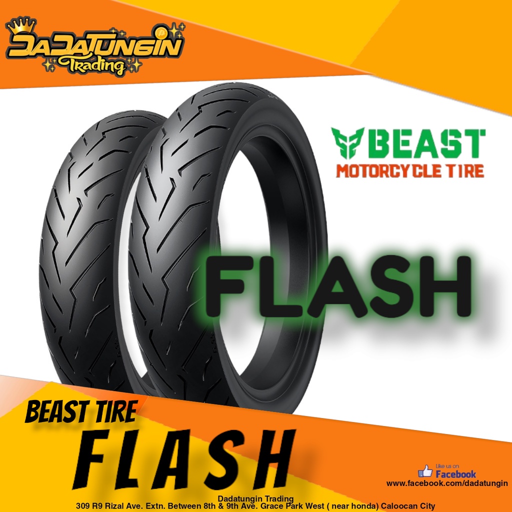 Beast Tire Flash High Quality Motorcycle Tires with Free Sealant and