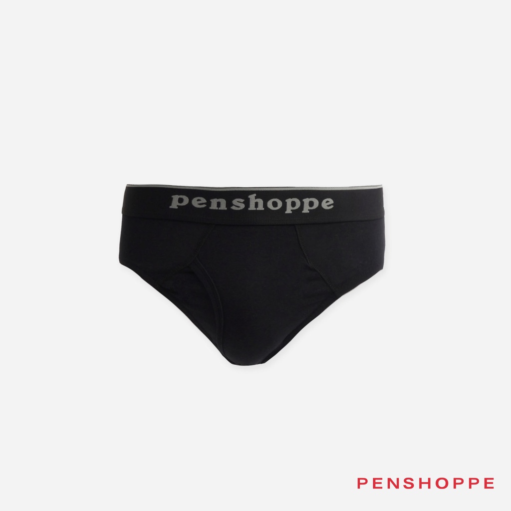 Penshoppe Core Classic Briefs For Men (Black) | Shopee Philippines