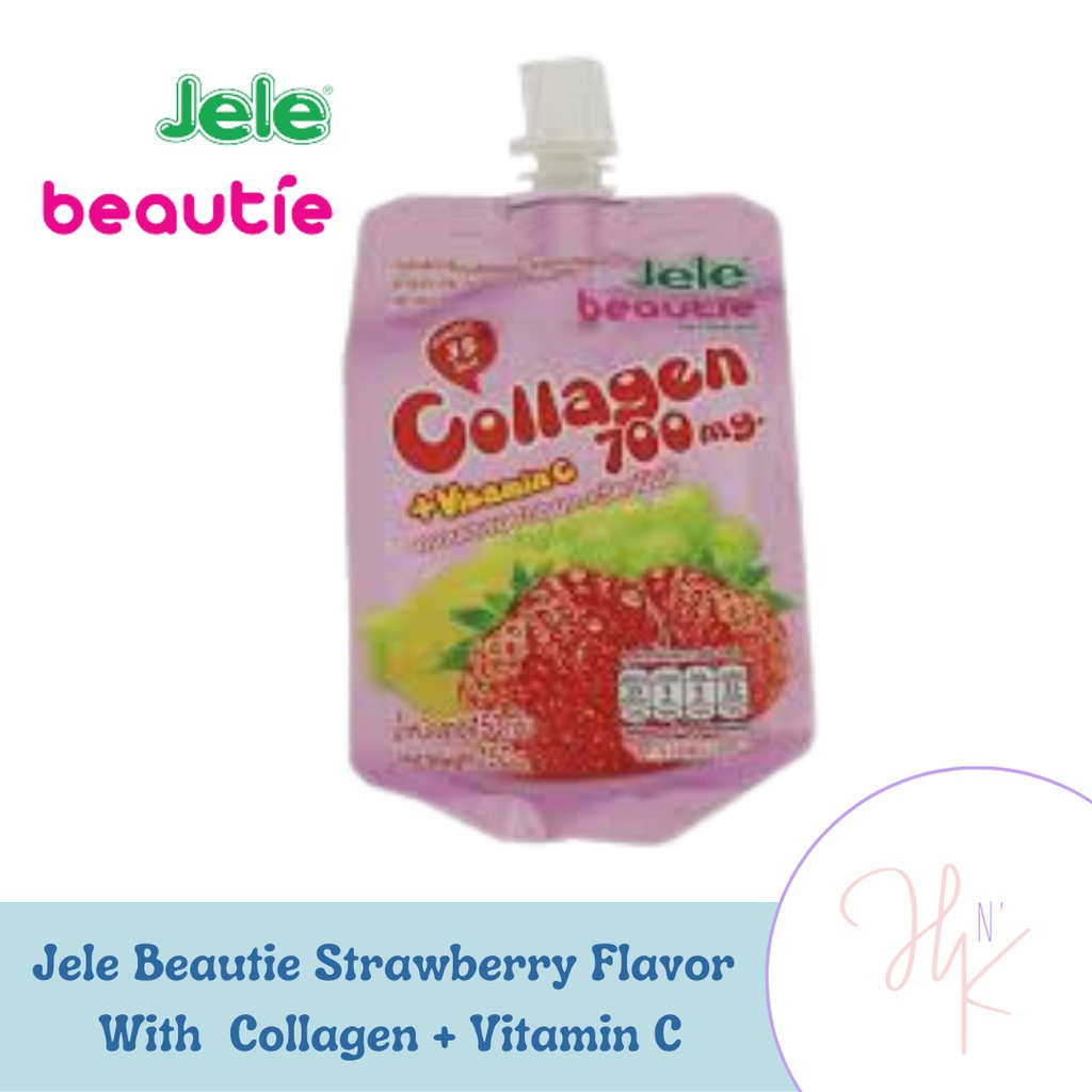 Jele Beautie Strawberry Flavored Drink with Collagen 700mg + Vitamin C