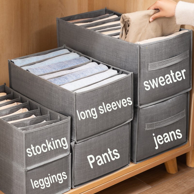 Clothes Organizer Pants Storage Box jeans sweater Organizer Box Wardrobe Clothes Storage Box