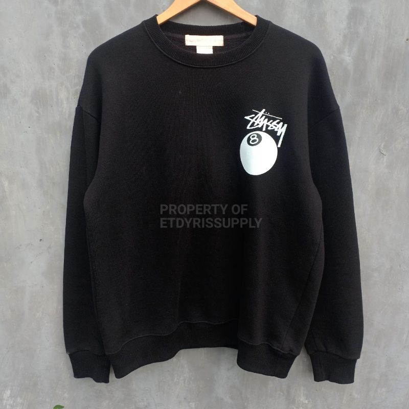 Stussy 8-Ball Crewneck | Shopee Philippines