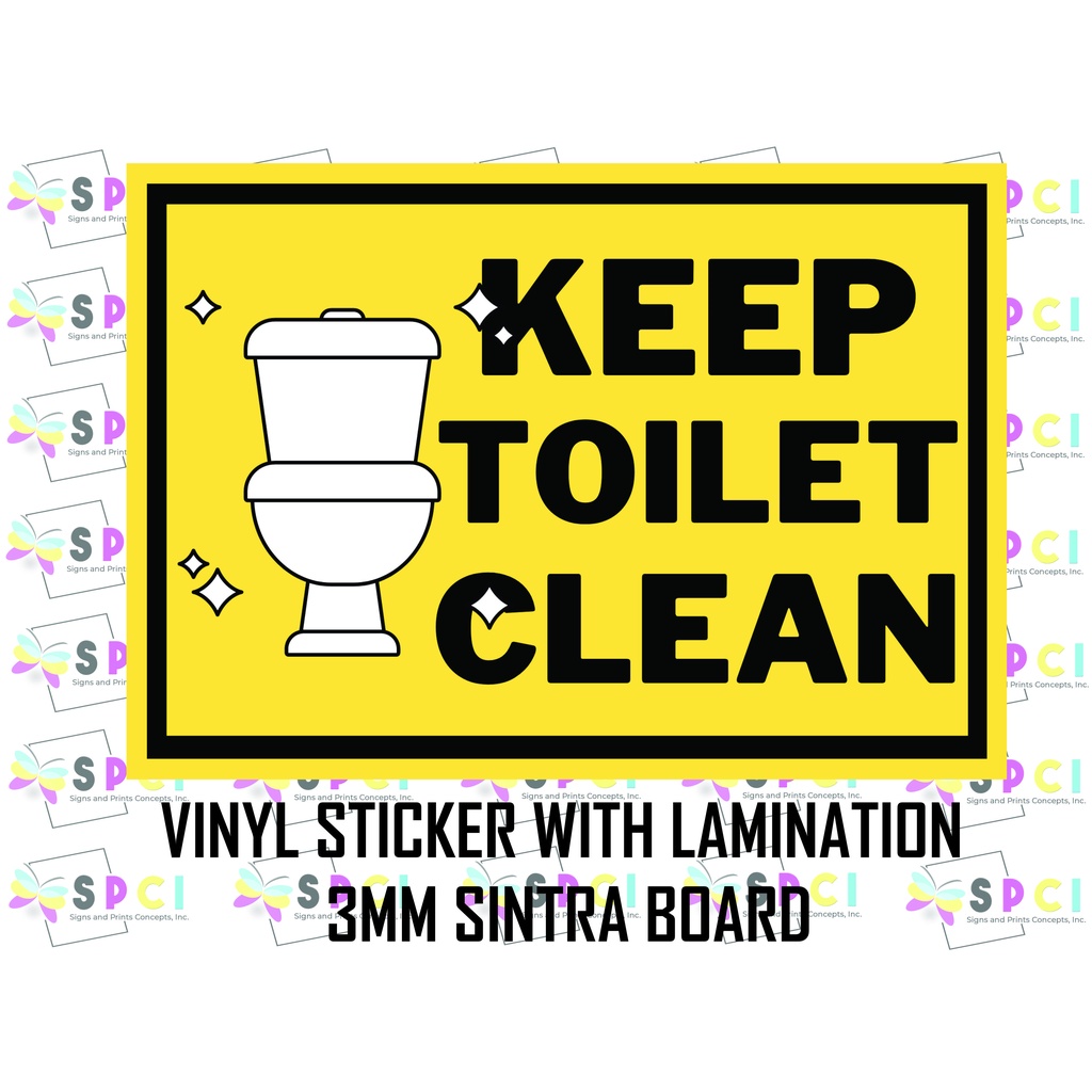 KEEP TOILET CLEAN SIGNAGE Shopee Philippines