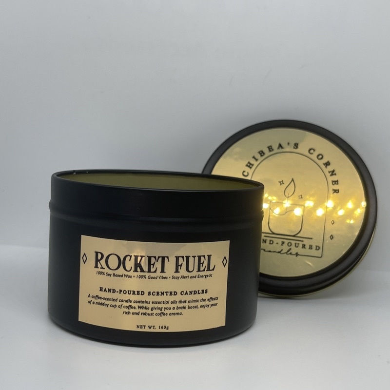 Rocket Fuel (Coffee) 160g Premium Tin HandPoured Scented Candle Shopee Philippines