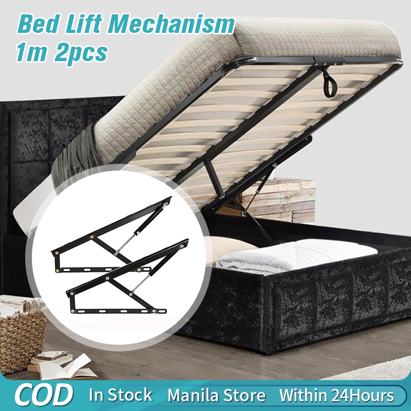1 pair 1 meter Heavy Pneumatic Storage Bed Lift Mechanism Gas Spring Bed Storage Lift Kit