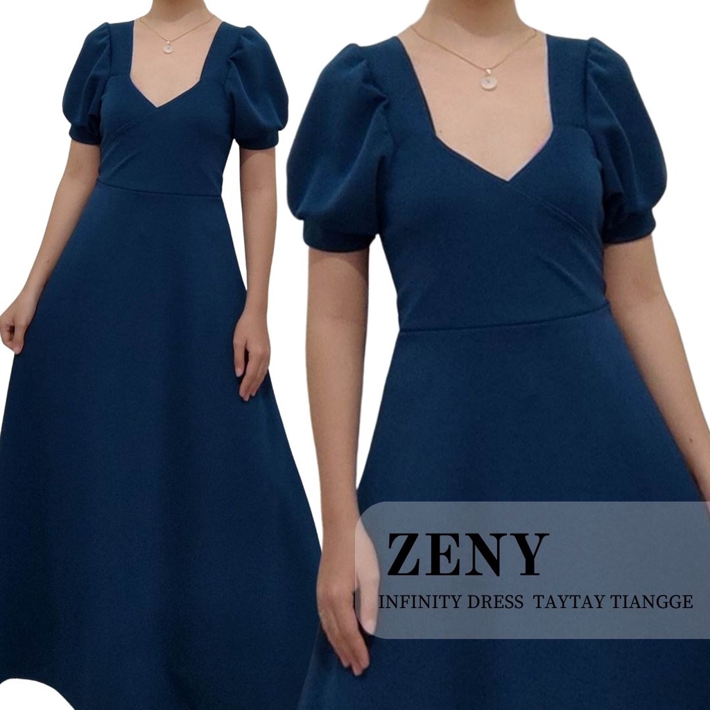 Zeny Dress Bridesmaids Dress Taytay Tiangge Shopee Philippines