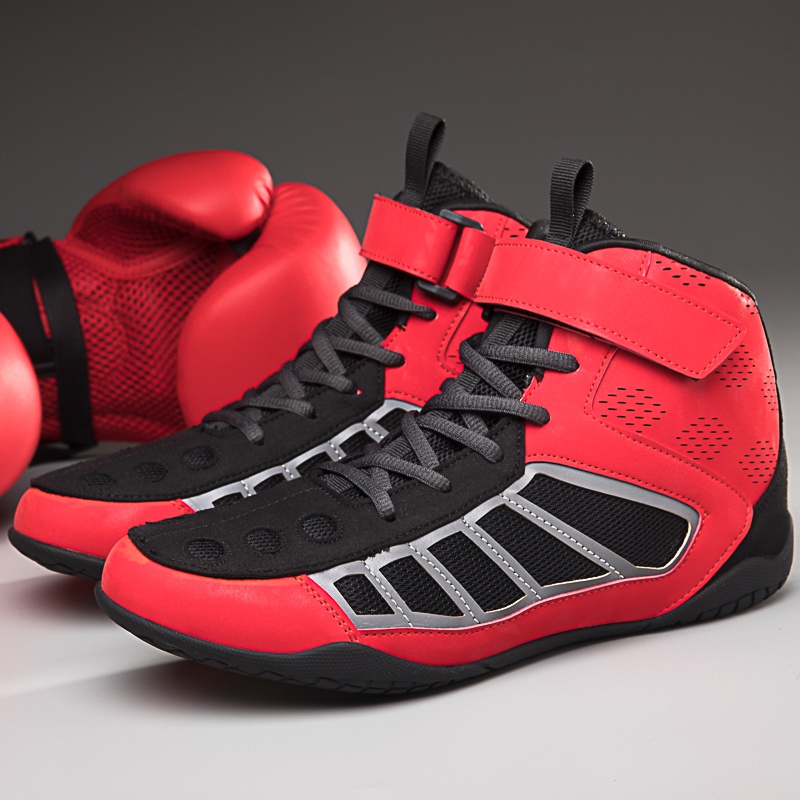 Fashion wrestling shoes Breathable, nonslip professional boxing shoes