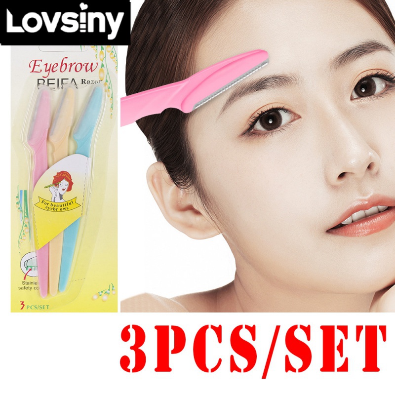 Kit3 Eyebrow Trimming Knives Shopee Philippines