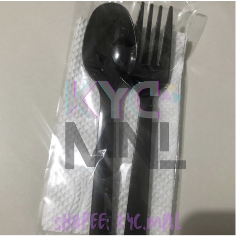DISPOSABLE SPOON AND FORK SET HEAVY DUTY PLASTIC CUTLERY Shopee