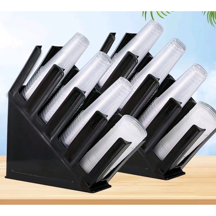 4 Slots Cup Holder/Cup Dispenser for Milk tea/Coffee shop Plastic