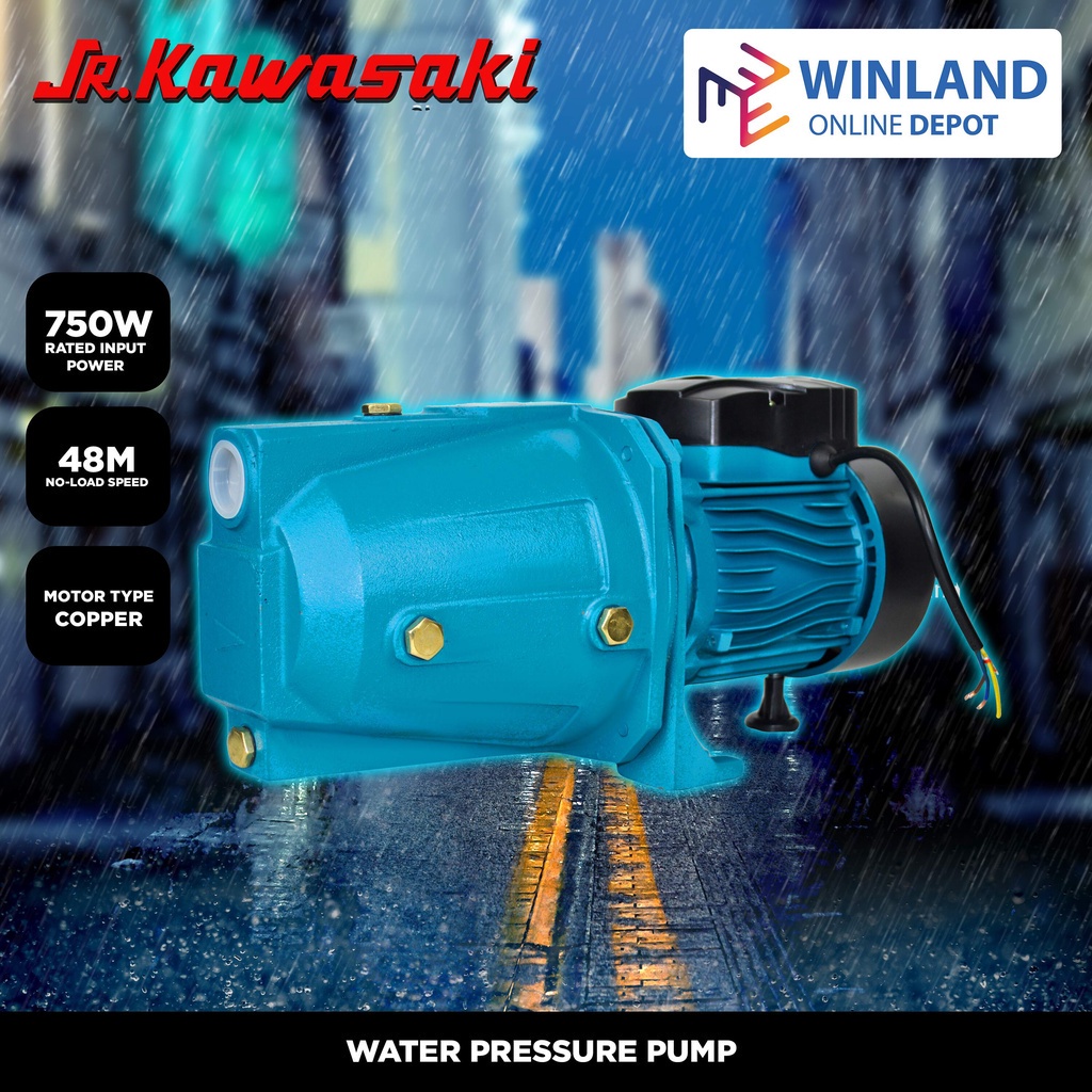 JR KAWASAKI by Winland Water Pressure Pump 1HP 750W 80L/MIN Jet Pump