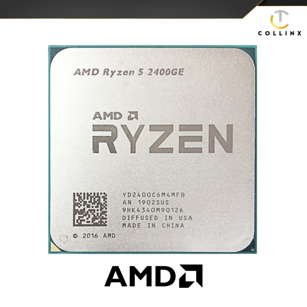 Amd Ryzen 5 2400ge 4cores 8threads With Radeon Vega Graphics Tray Type Shopee Philippines 6531