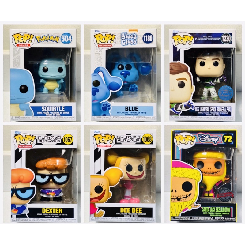 SQUIRTLE BLUE BUZZ DEXTER DEE DEE JACK FUNKO POP | Shopee Philippines