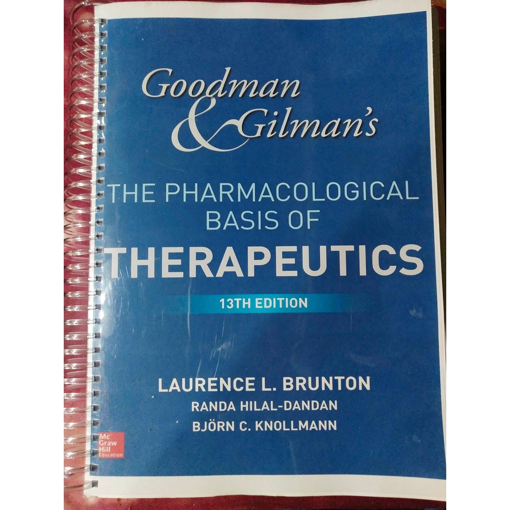 Goodman And Gilman's The Pharmacological Basis Of Therapeutics, 13th ...