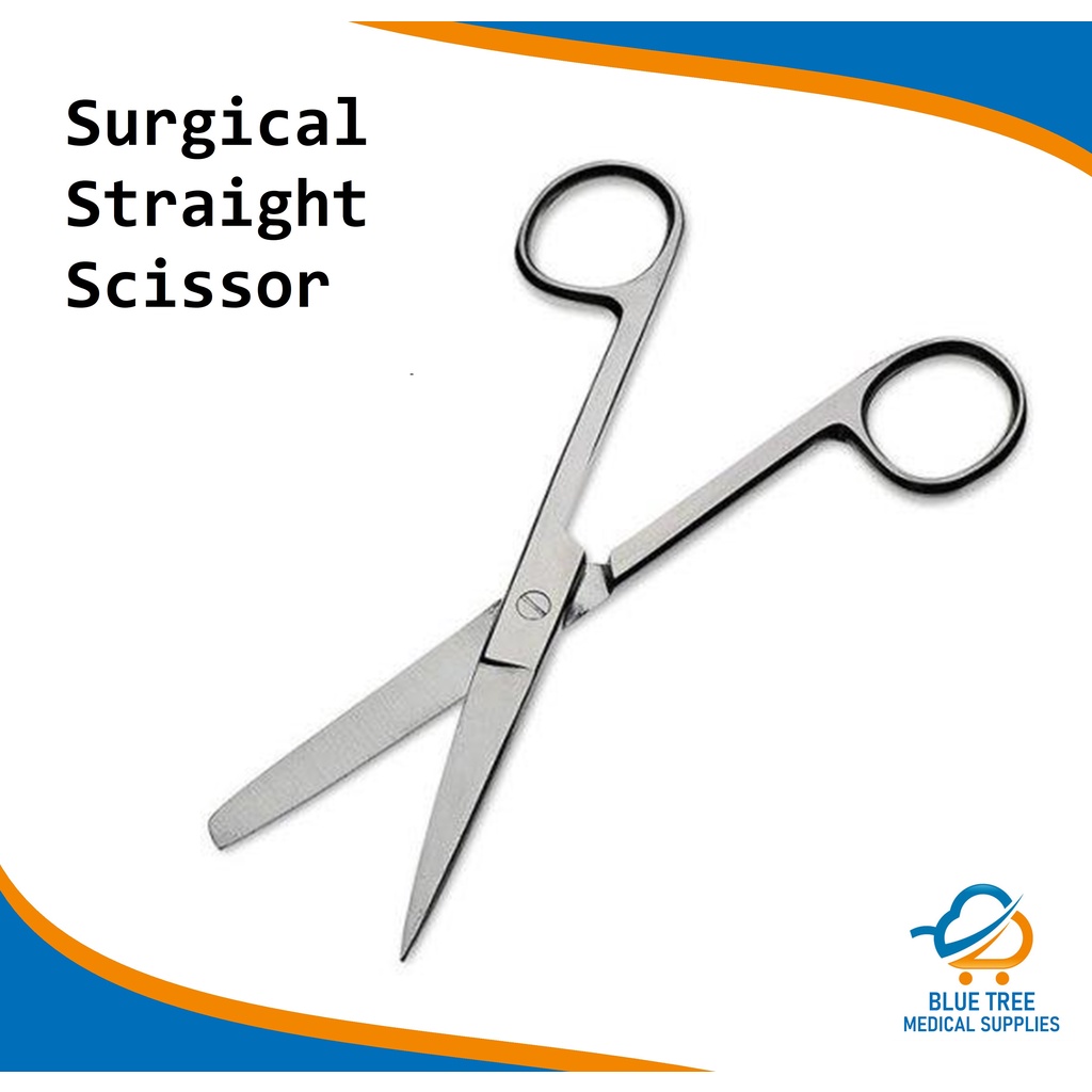 Medical Straight Scissor Surgical Straight Stainless 5 1/2 Surgrical