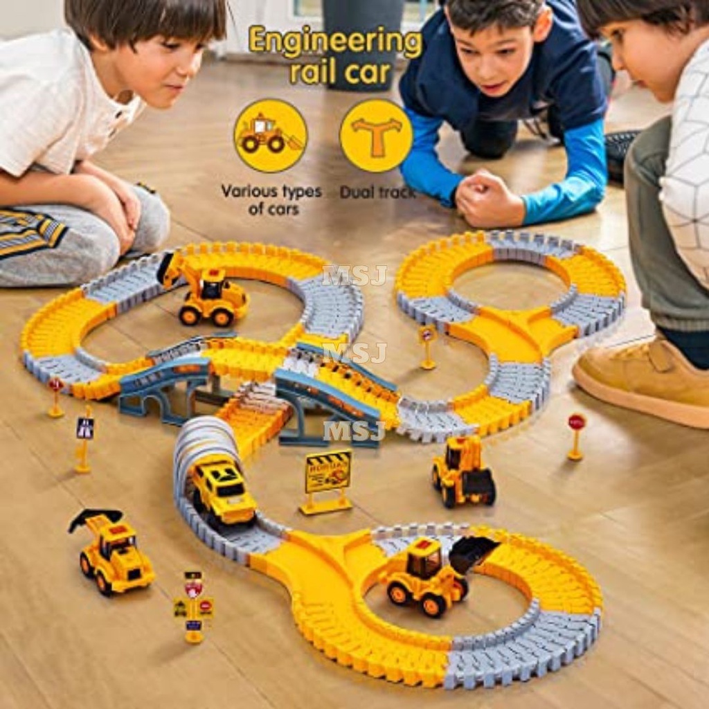 Train Track Toy Railway Kits Engine Electric Train Tracks