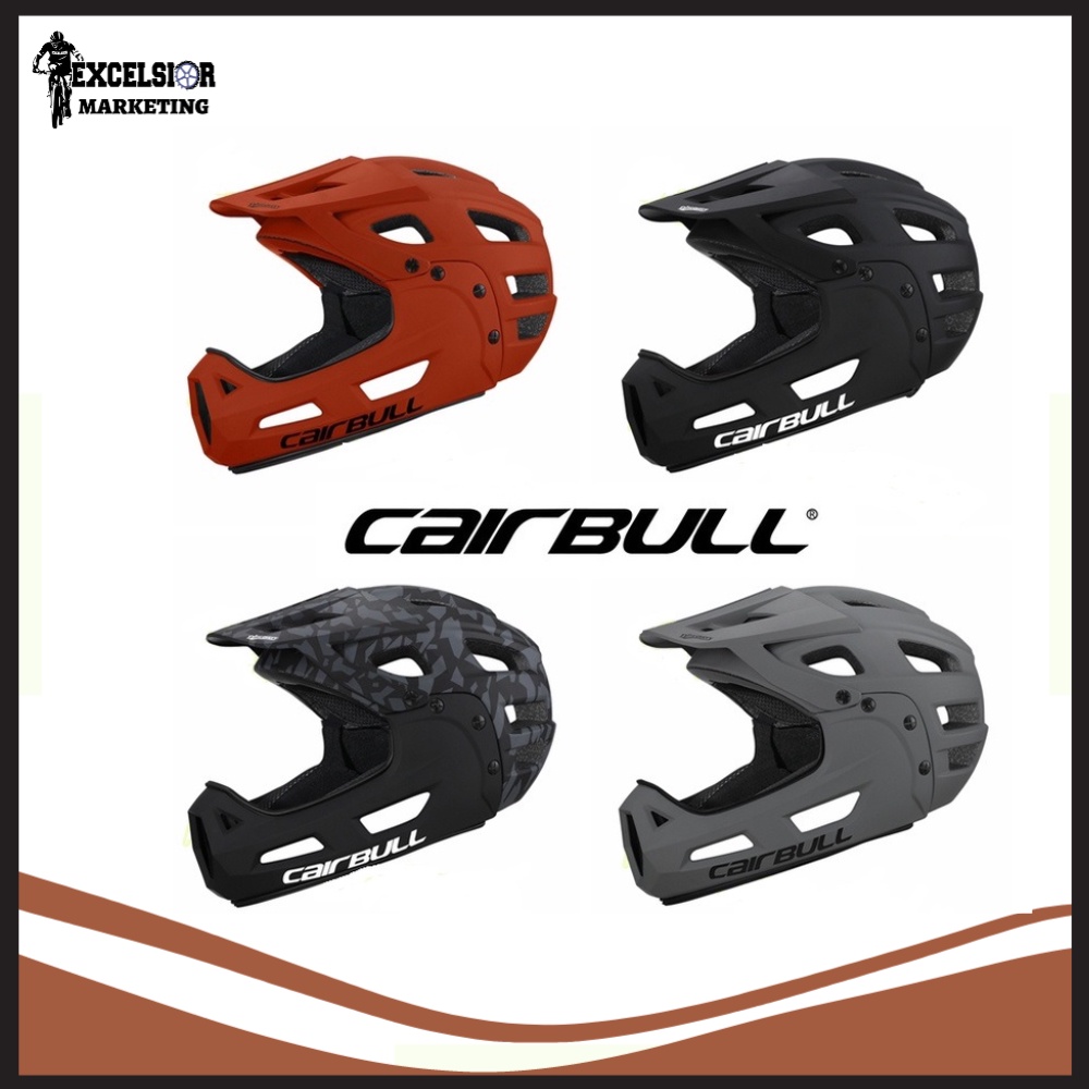 Excelsior Cairbull Bicycle Full Face Helmet Detachable Chin Guard