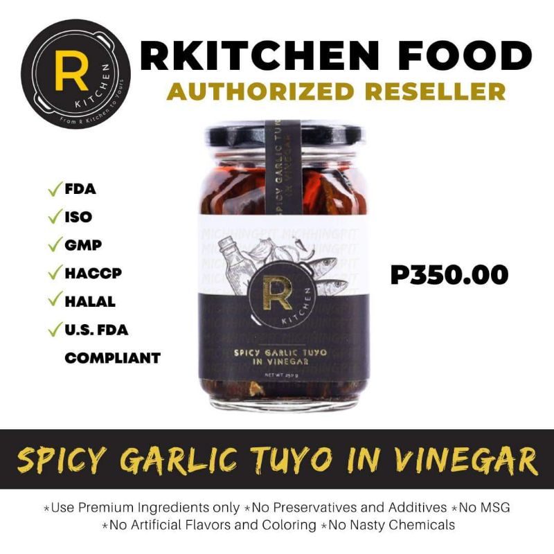 R KITCHEN FOOD SPICY GARLIC TUYO IN VINEGAR Shopee Philippines   Sg 11134201 23010 Kf6c33he7zlv4e