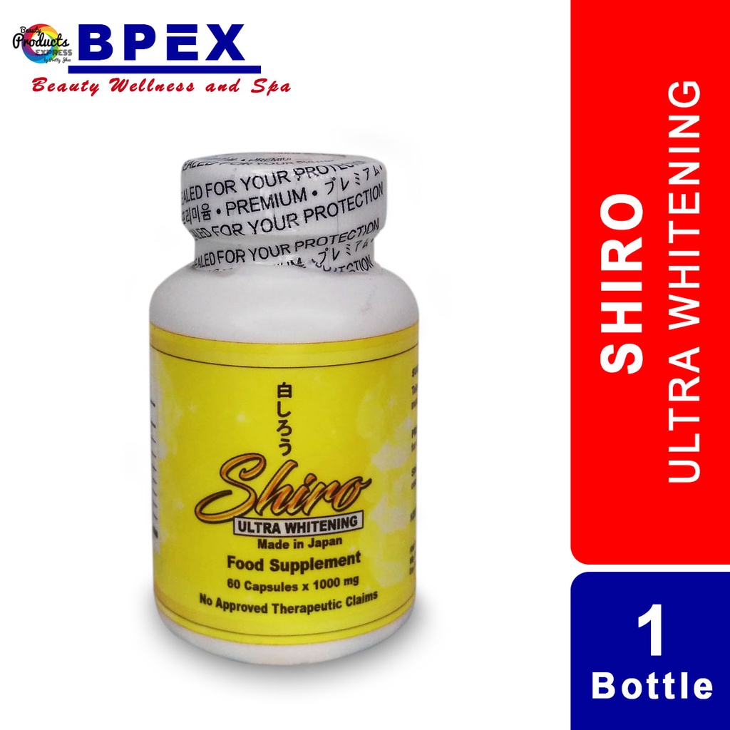 Shiro Ultra Whitening1bottle Shiro Glutathioneshiro Food Supplement