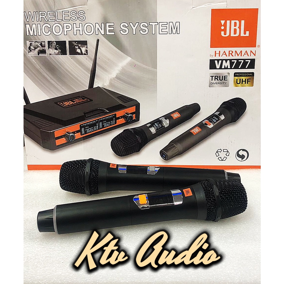 JBL VM777 Wireless Microphone (UHF) 50m Receiving Range Antidrop