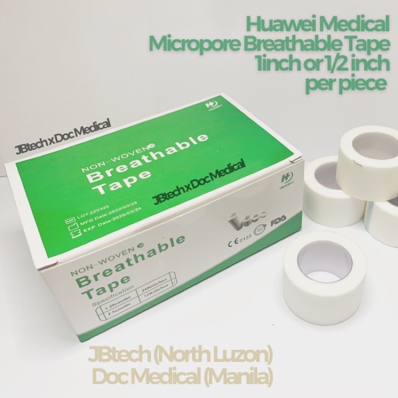 Micropore Tape by Huawei Meds 1inch 1/2 inch Shopee Philippines