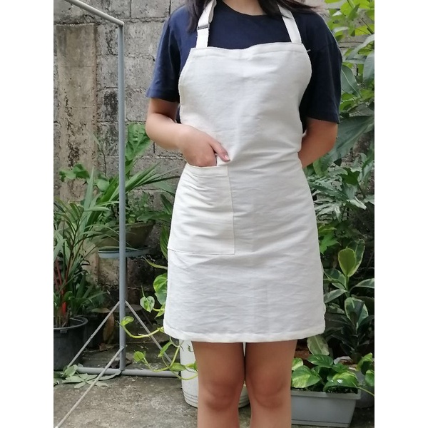 Reusable Katsa Apron Canvas Apron Plain Shopee Philippines