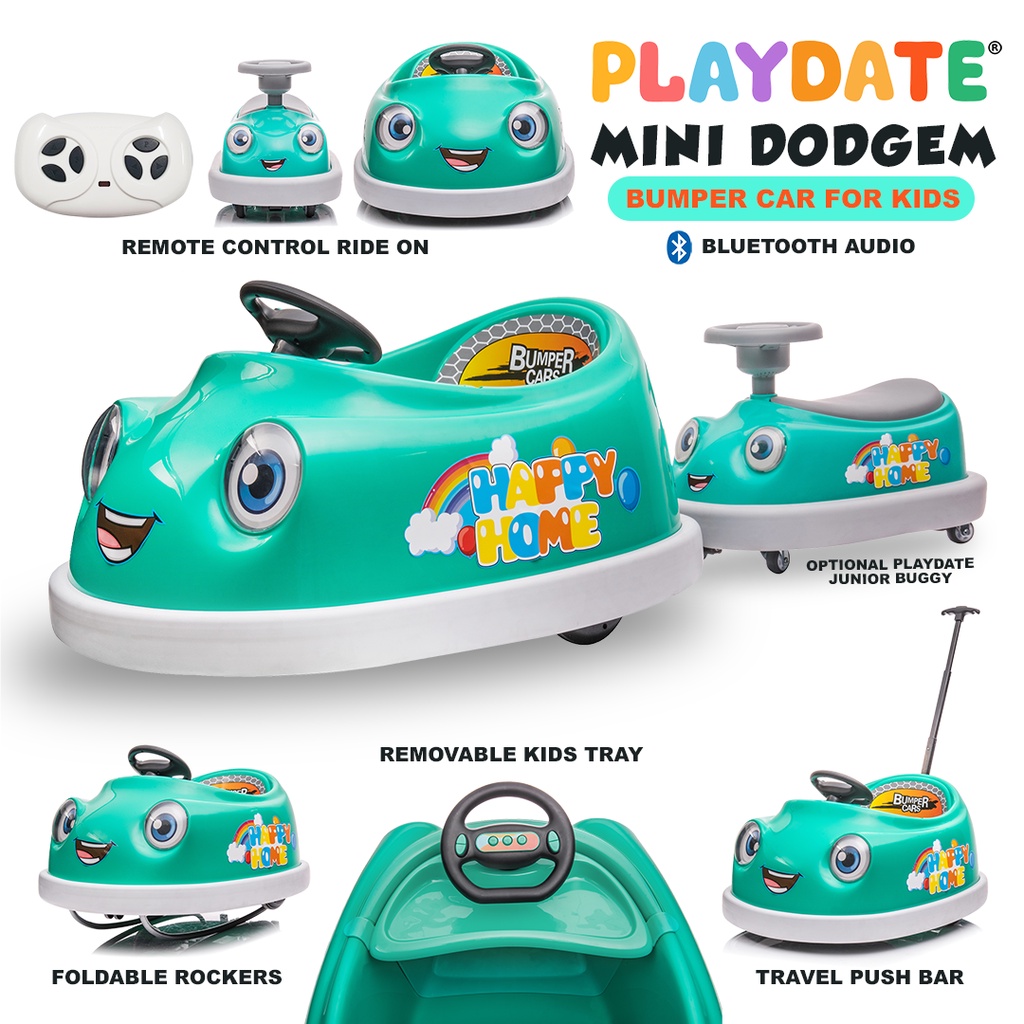Playdate Mini Dodgem Bumper Car High Quality Remote Control Ride On