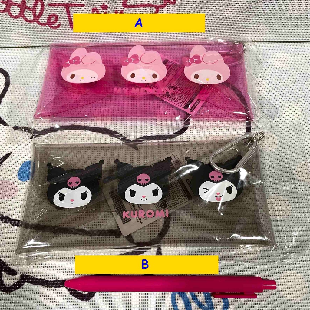 Sanrio Design Clear / Transparent Pencil Case - My Melody, Kuromi ...