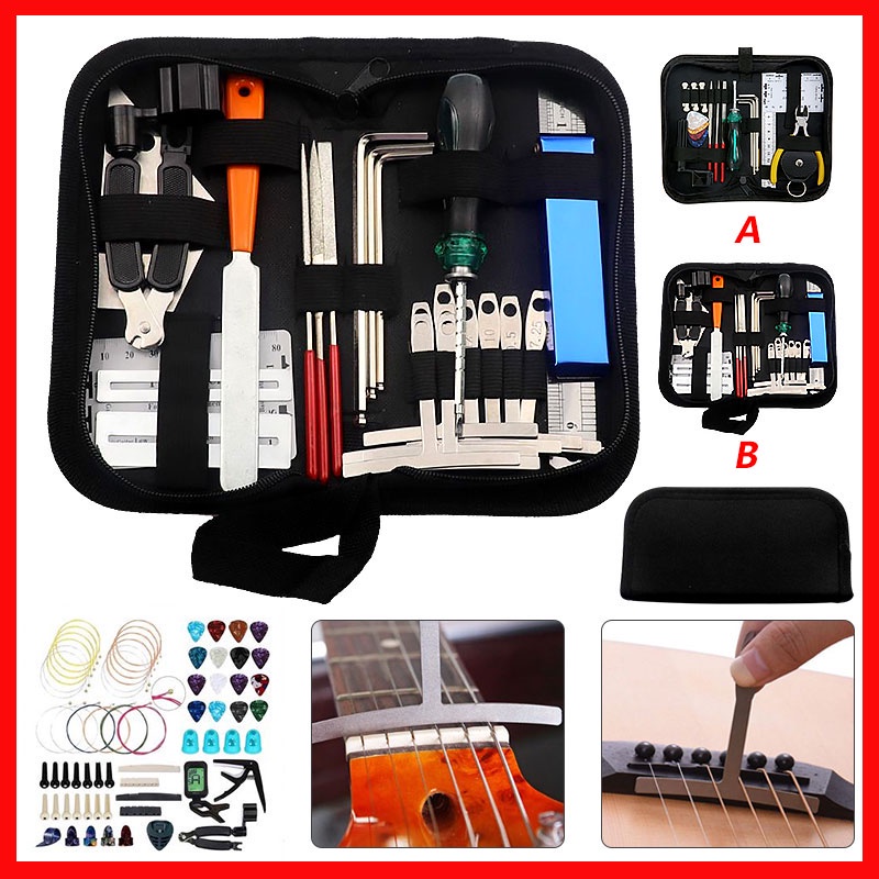 Guitar Tool Kit Repair and Maintenance Tool Storage Cord Professional