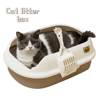Xpets.Cat litter box anti-crack durable semi-closed delivery cat litter with spoon cat supplies