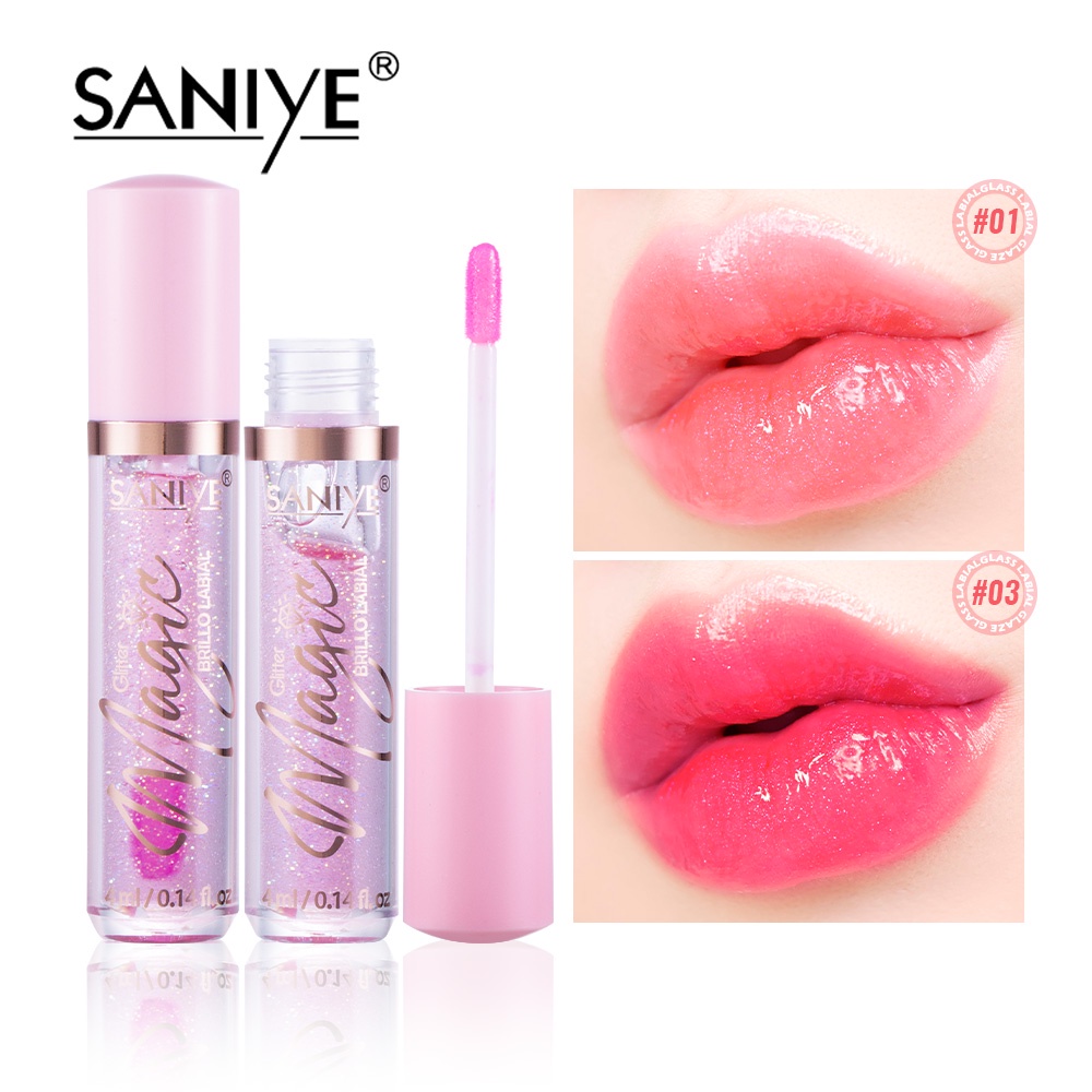 SANIYE Original Lip Oil 24K Gold Moisturing Long Lasting Transperant ...