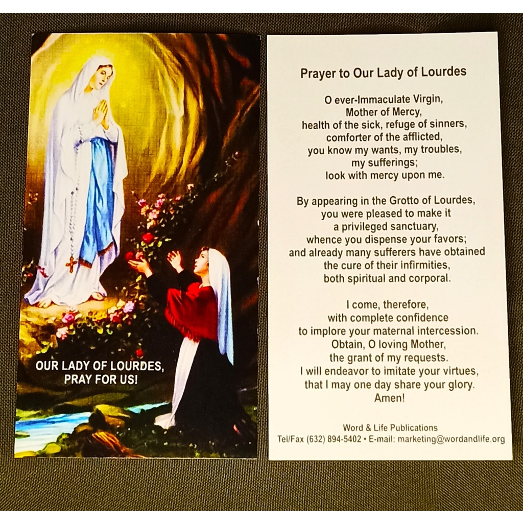 Stampita Our Lady of Lourdes (100 PCS / PACK) (see PRODUCT