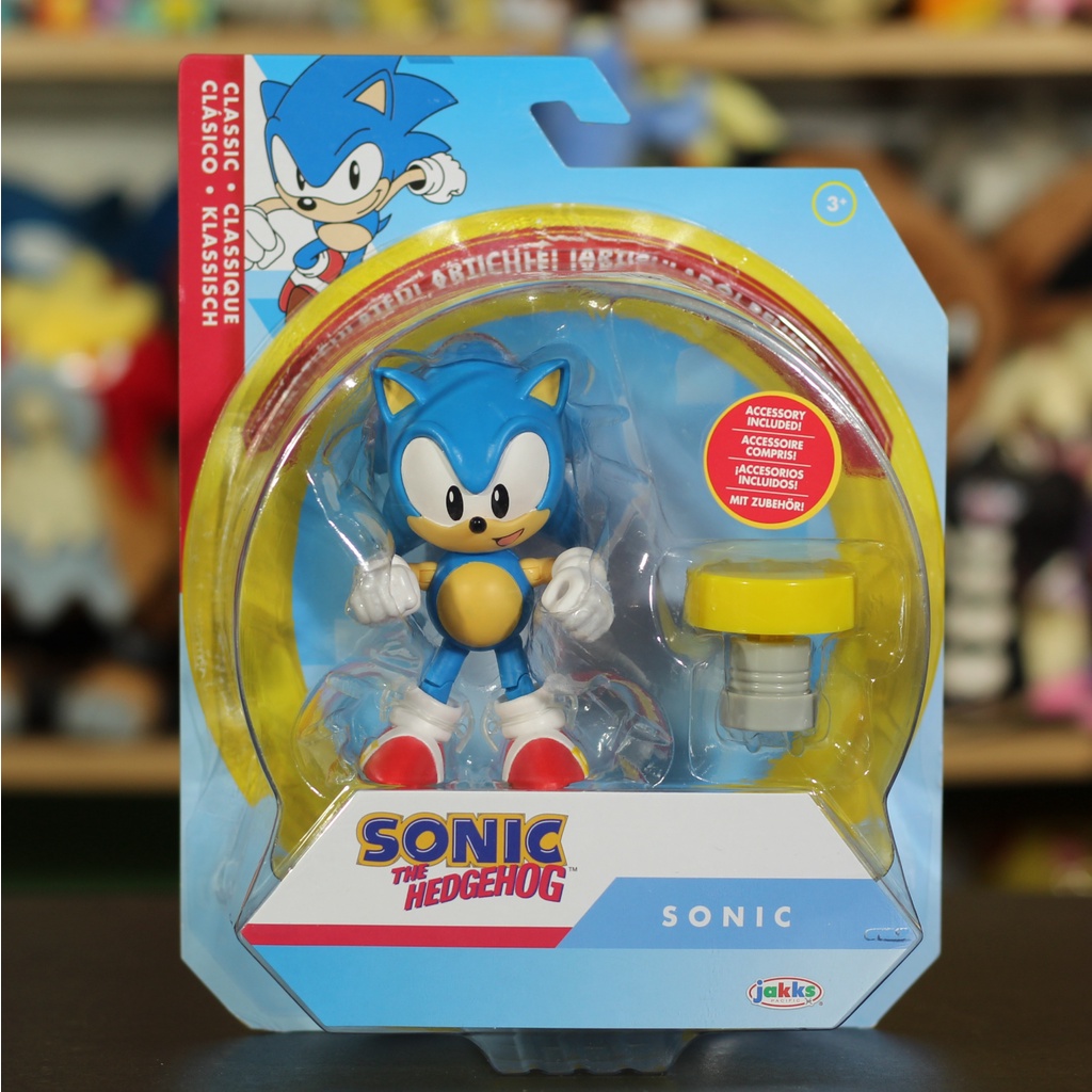 Jakks Pacific Sega Sonic The Hedgehog Clasic Sonic with Spring Figure ...