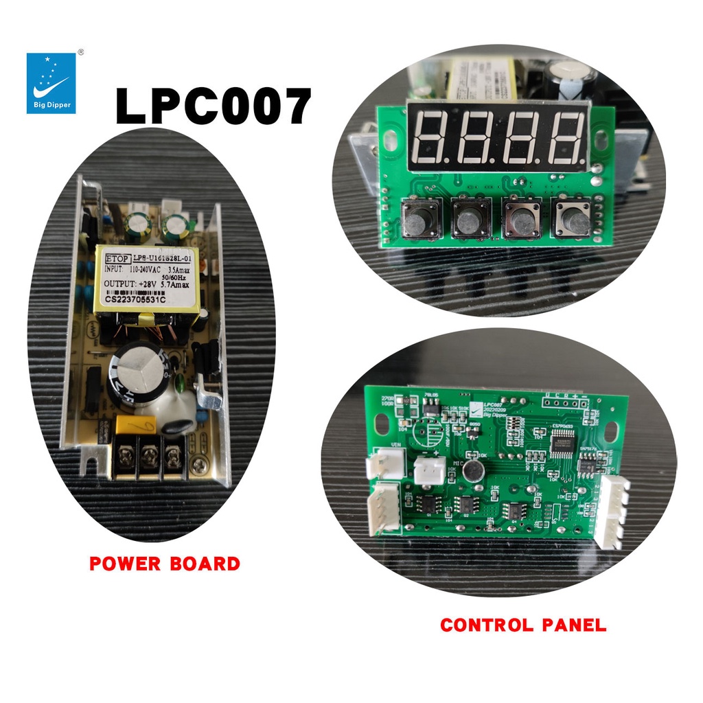 Big Dipper LPC007 Power Supply Power Board & Display Module Controller
