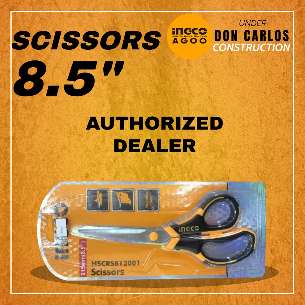INGCO (HSCRS812001) SCISSORS 8.5" Shopee Philippines