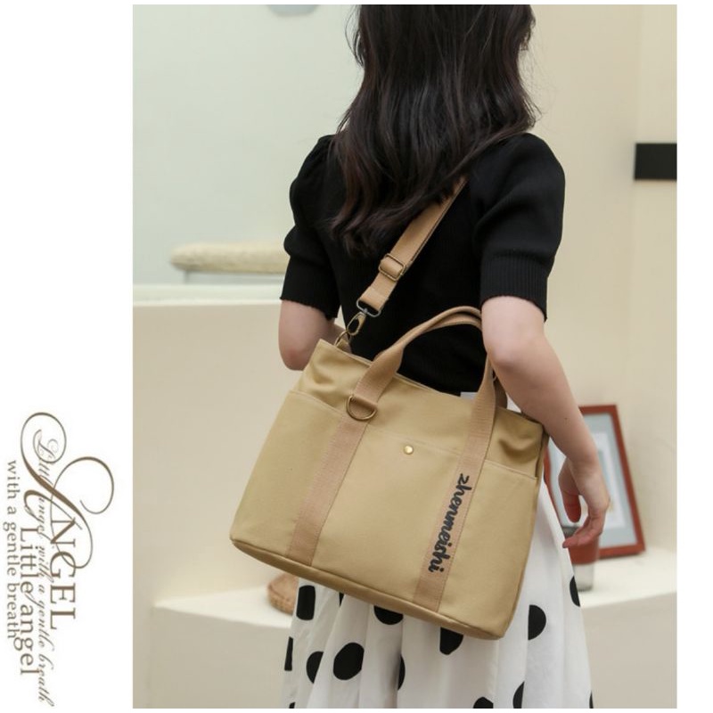 YQY new fashion ladies Canvas casual shoulder tote bag sling bag #2249 - Image 3